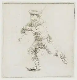 Rembrandt représentait déjà les patineurs d'Amsterdam en 1639.