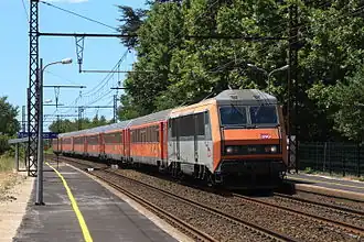 Rame de voitures Corail.