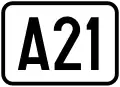 Cartouche signalétique représentant l'A21