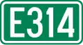 Cartouche signalétique représentant la E314
