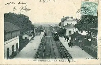 Les voies et les quais, vers 1906.