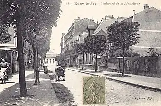 Le boulevard de la République au début du XXe&nbsp;siècle.