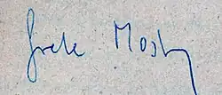 signature de Grete Mostny