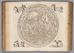 Première représentation de libration sur une carte qui détaille la lune.