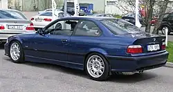 BMW M3 coupé, vue arrière