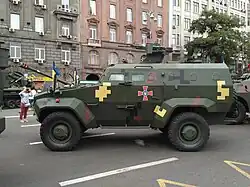 Un véhicule Triton.