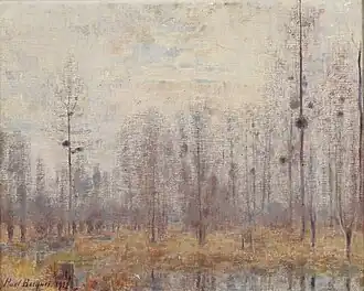 Grisaille d'hiver. La Vesle à Jonchery, Reims musée des Beaux-Arts