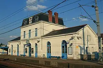 Bâtiment voyageursvu côté voies.