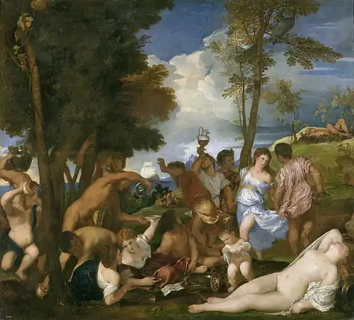 La Bacchanale des Andriens (Titien).