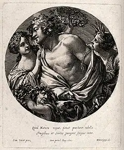 Bacchus (1645), gravure au burin.