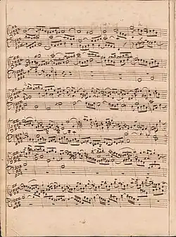 partition manuscrite