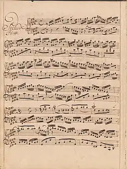 partition manuscrite