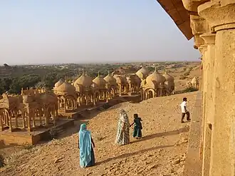 Les chhatris des cénotaphes de Jaisalmer