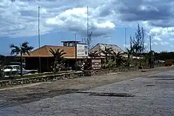 L'aéroport de san Salvador aux Bahamas