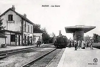 La gare de Patay vers 1910.