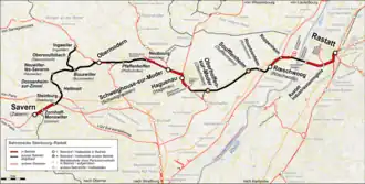 Image illustrative de l’article Ligne de Haguenau à Rœschwoog et frontière