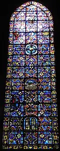 Baie 31 (nord-est)Verrière de la réconciliation entre Dieu et les hommes.