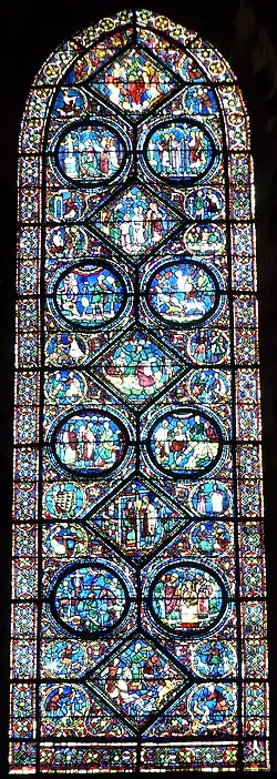 Baie 43Histoire de saint Eustache.