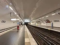 Le terminus vu depuis le quai de départ.