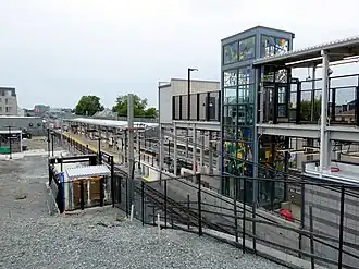 Chantier de la station Ball Square.