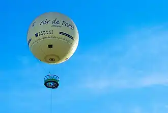 Le ballon Air de Paris&nbsp;en vol.