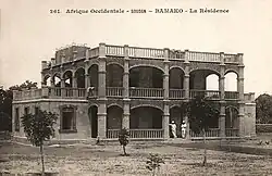 La résidence du gouverneur à Bamako.