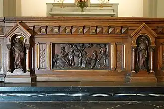 Anges et scène "Adam et Eve, Caïn et Abel"