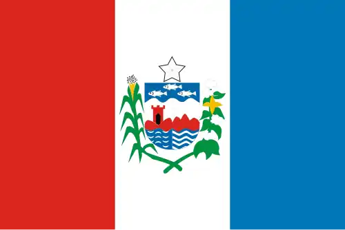 Drapeau de l'Alagoas (État du Nord-Est du Brésil).
