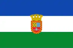 Drapeau de Santa Juanaville et commune du Chili