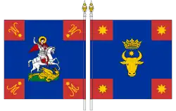 Bannière du régiment d'infanterie de l'armée moldave (1834).