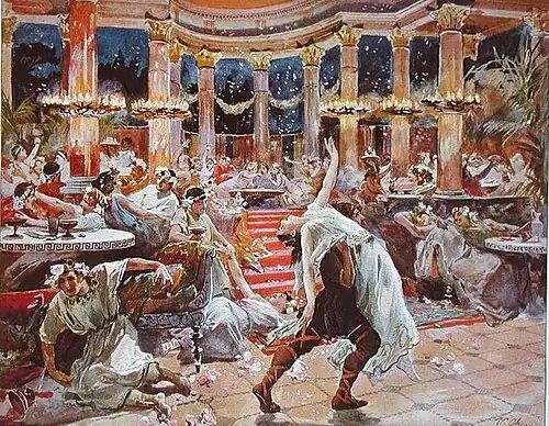 Festin au palais de Néron, par Ulpiano Checa y Sanz.