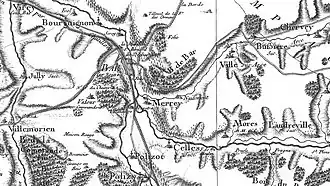 Sur la carte de Cassini du XVIIIe siècle.