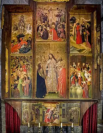 Le retable de la Transfiguration.