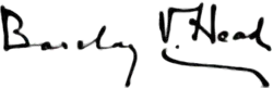 signature de Barclay Vincent Head