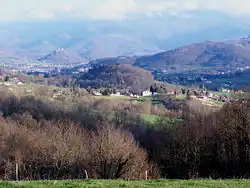 La vallée de la Barguillière vue depuis Saint-Martin-de-Caralp (Ariège).