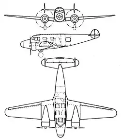 Description de l'image Barkley-Grow T8P 3-view L'Aerophile February 1936.jpg.