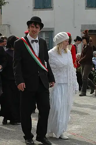 Jauna et Anderea à Barcus en 2010.