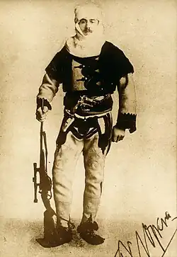 Ferenc Nopcsa en costume traditionnel albanais en 1915