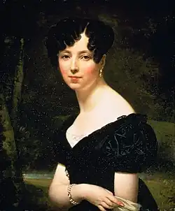Portrait d'une dame, dit aussi Portrait de la baronne de  Pontalba, 1828, Tokyo, musée d'Art Fuji de Tokyo.