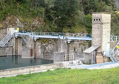 Barrage sur la Séveraisse.