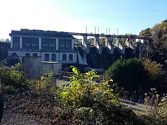 Le barrage de La Roche-au-Moine en 2016.