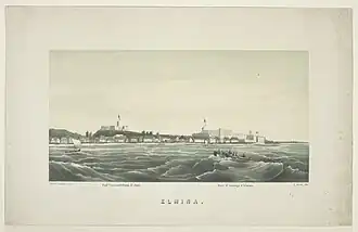 Les forts Saint Jago et Saint-Georges en 1850.