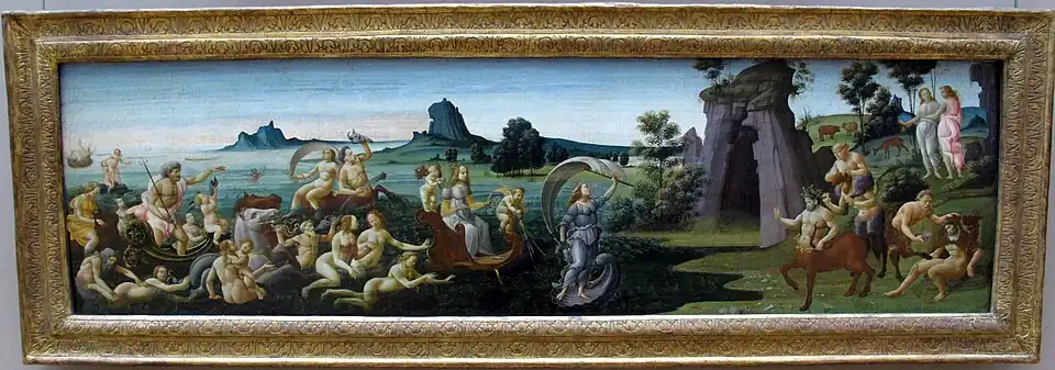 Cortège de Thétis, 1490-500Bartolomeo di GiovanniMusée du Louvre, Paris.