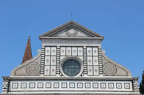 Détail de la façade.