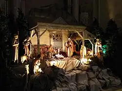 Crèche de Noël, Montréal, Canada.