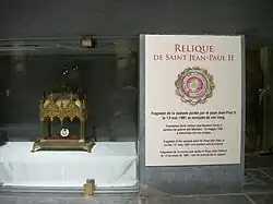 Relique de saint Jean-Paul&nbsp;II.