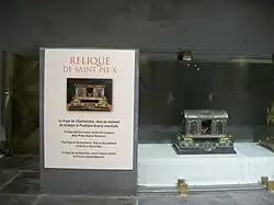 Relique de saint Pie&nbsp;X.