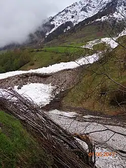 avalanche du 31 mai 2013 - Souriche contrebas du Lienz Barèges