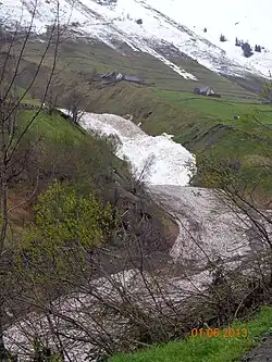 avalanche du 31 mai 2013 - Souriche contrebas du Lienz Barèges