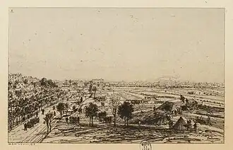 Un aspect des fortifications vu du bastion 49